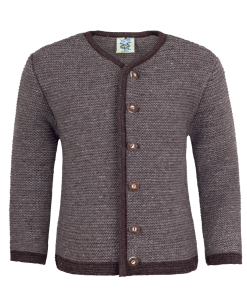 Isar Trachten Kinder Trachtenstrickjacke braun Gr. 68-176