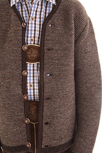 Isar Trachten Kinder Trachtenstrickjacke braun Gr. 68-176 - Image 4