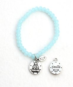 I FEEL GOOD * Kristallglas Armband * Buddha * 13 Farben *
