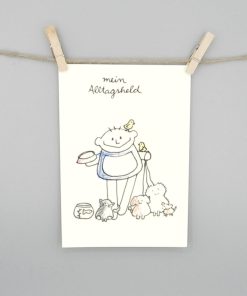 mein Alltagsheld für Tiere, Postkarte