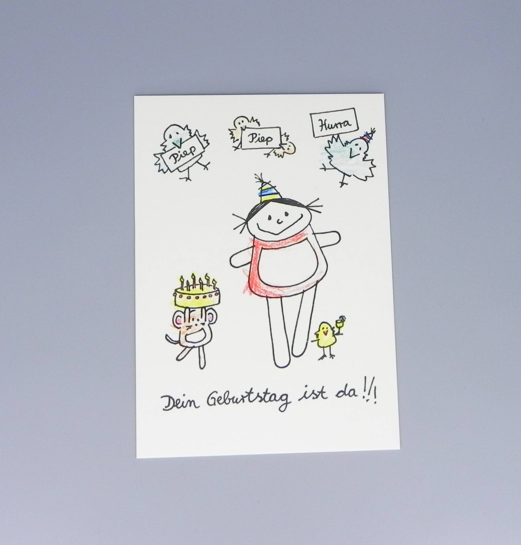 Piep Piep Hurra Karte zum Geburtstag Mädchen - Image 5