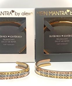* DU FÜR MICH – ICH FÜR DICH * Mein Mantra by ALEXA Armreifen