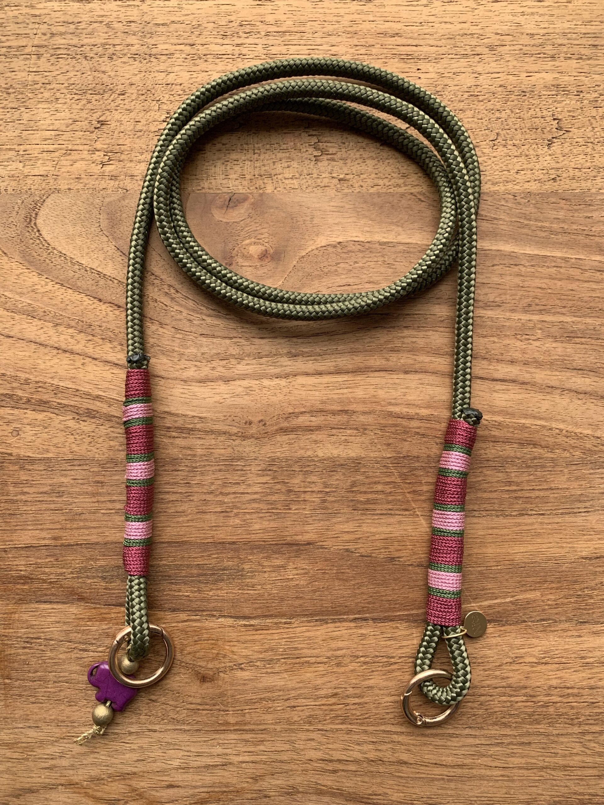 NITA Handykette aus Segeltau military green Handarbeit - Image 2