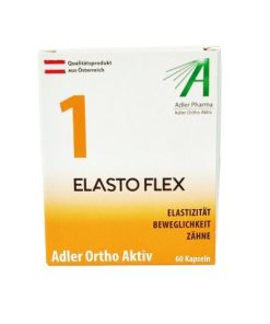 Elasto Flex Nr.1 Adler Pharma Ortho Aktiv Kapseln (Elastizität, Beweglichkeit, Zähne) – 60 Stück