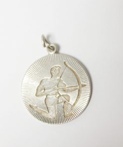 Sternzeichen Schütze Anhänger mit Gravur Name Fritz Silber 925