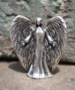 Stehender Engel MICHAEL versilbert von Angels Welcome